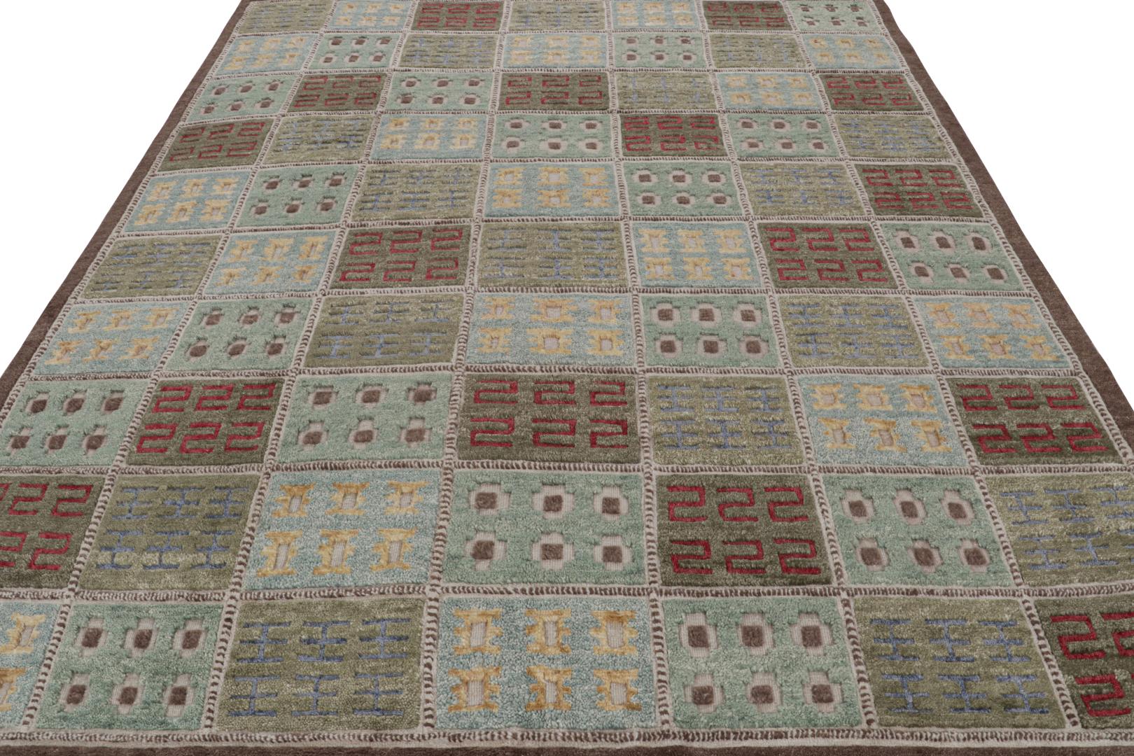Scandinavian Rug with Geometric Patterns