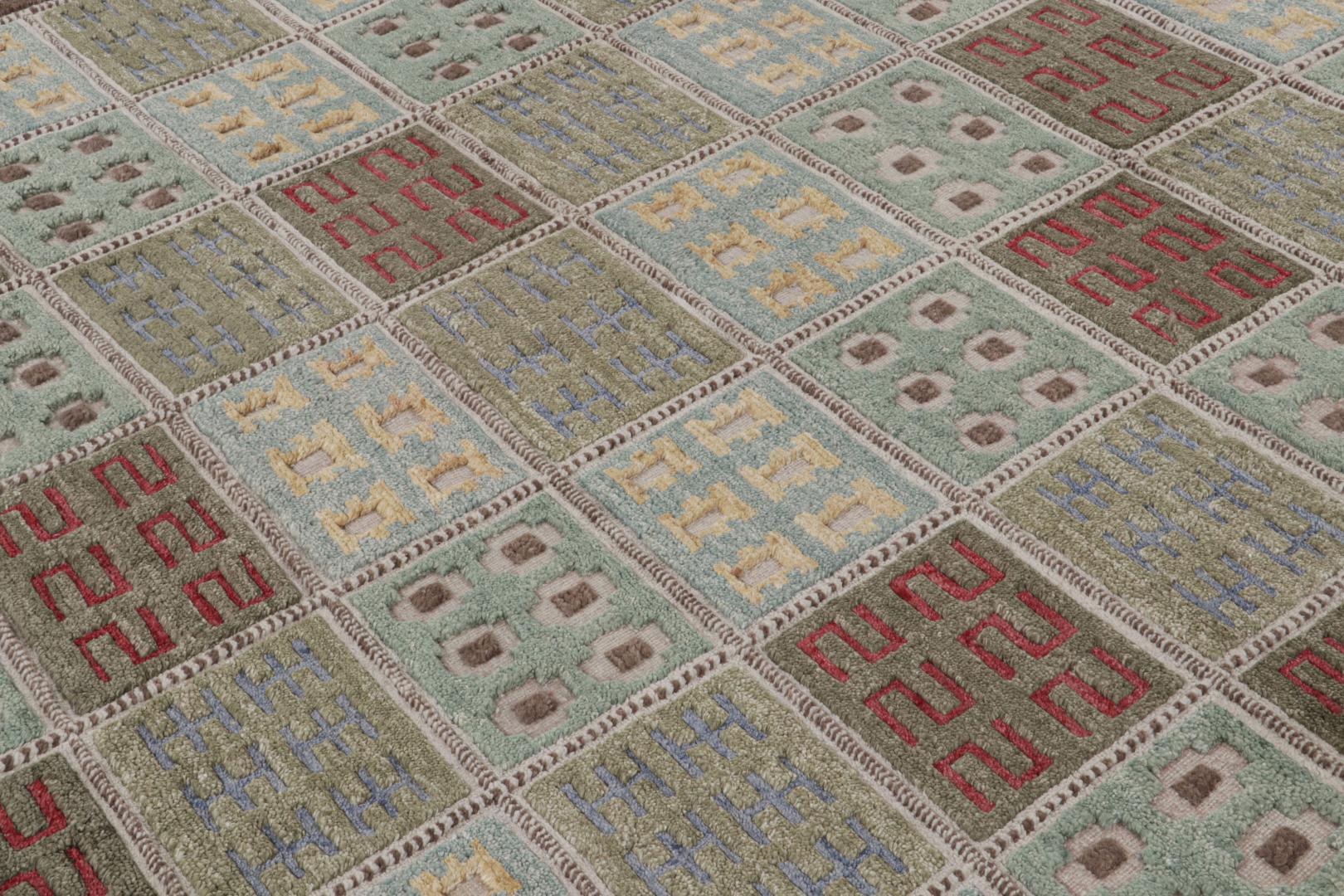 Scandinavian Rug with Geometric Patterns