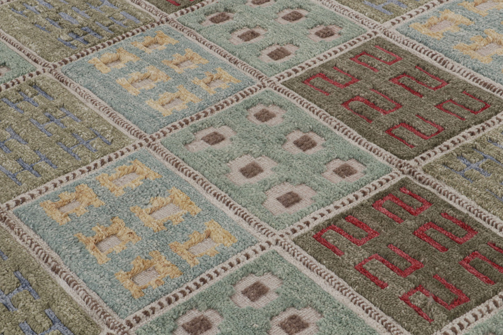 Scandinavian Rug with Geometric Patterns