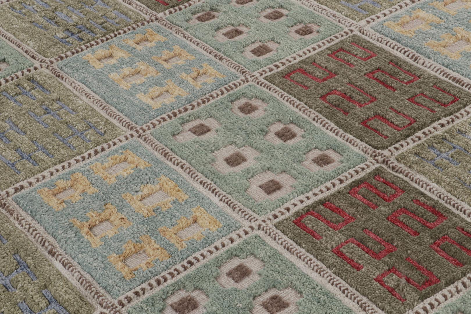Scandinavian Rug with Geometric Patterns