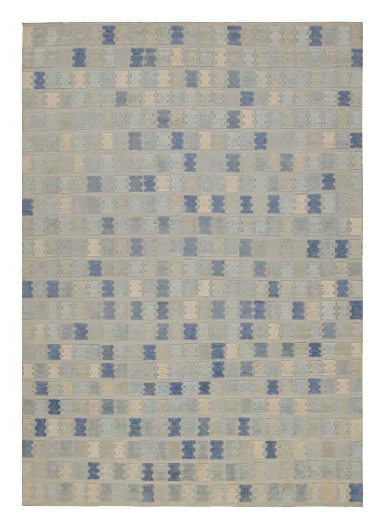 Scandinavian geometric rug
