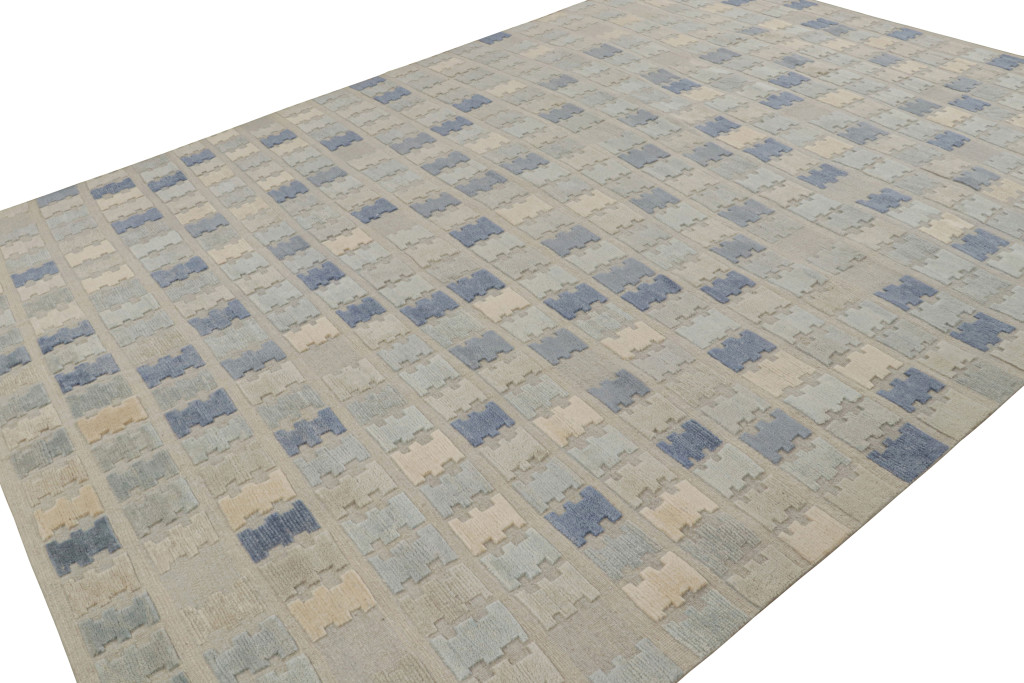 Scandinavian geometric rug