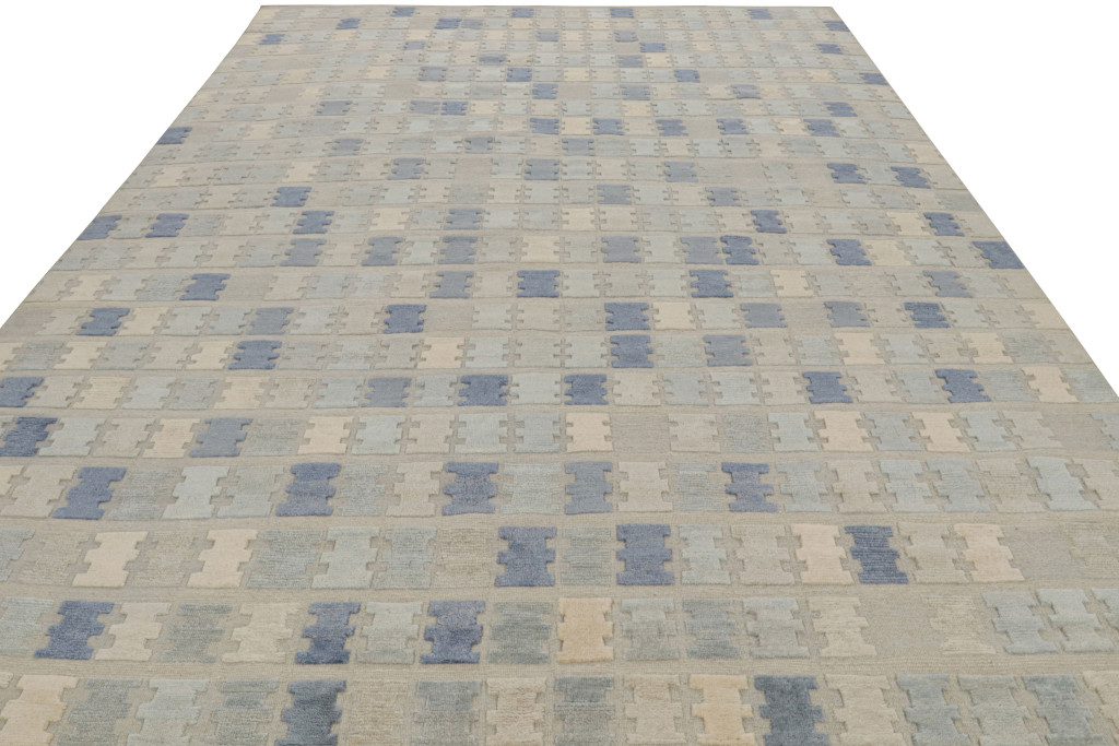 Scandinavian geometric rug