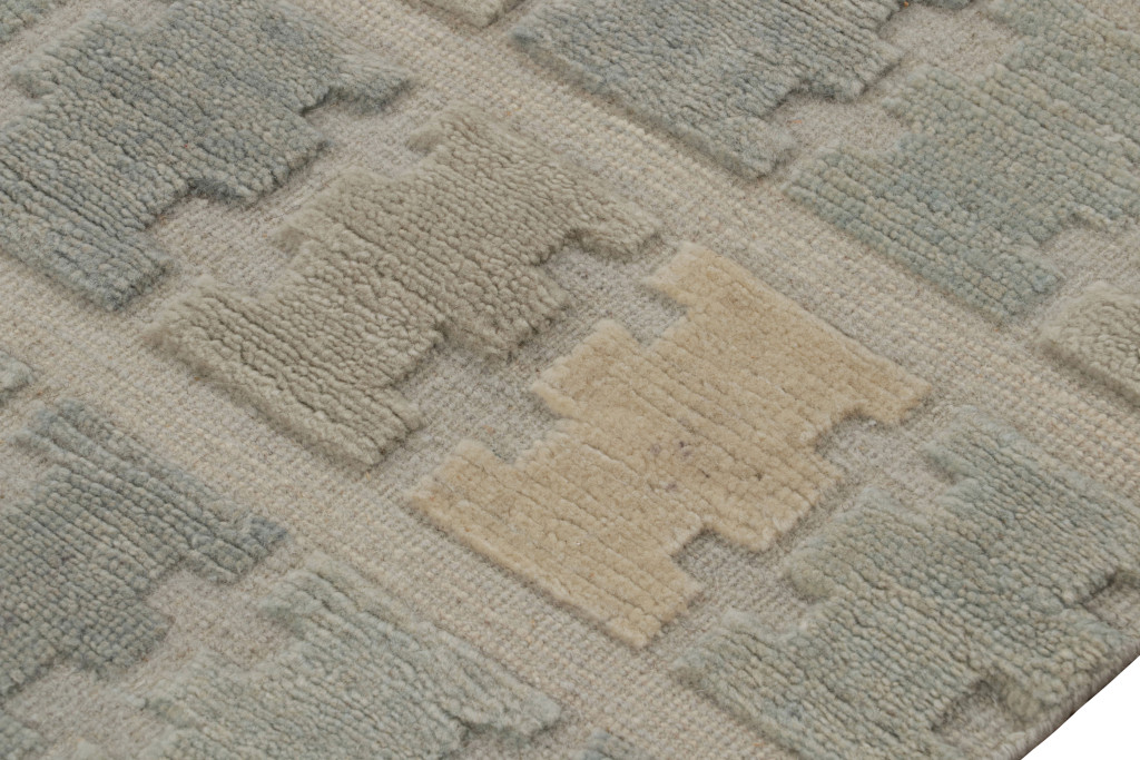 Scandinavian geometric rug