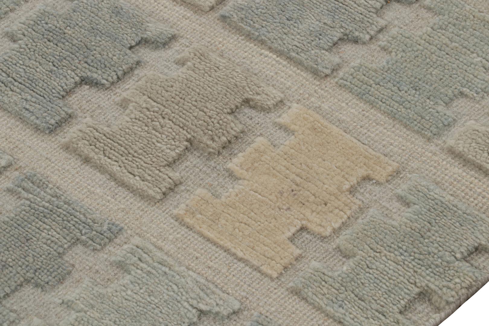 Scandinavian geometric rug