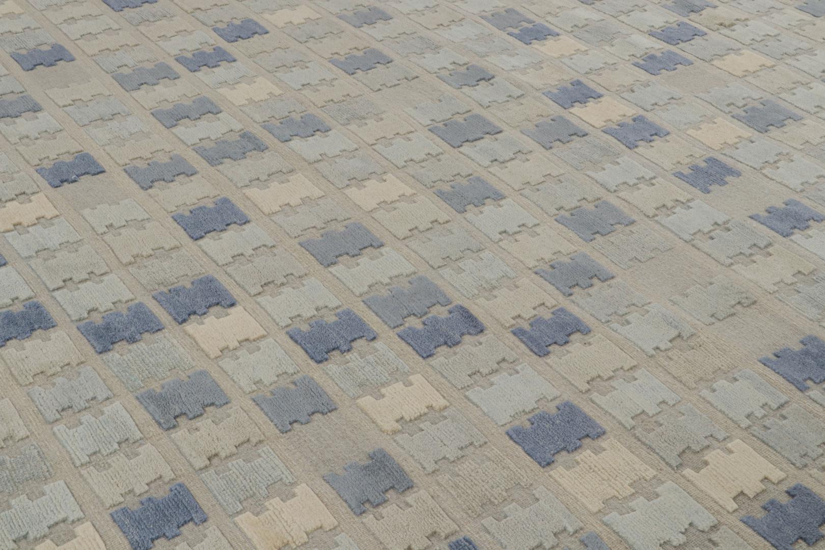 Scandinavian geometric rug