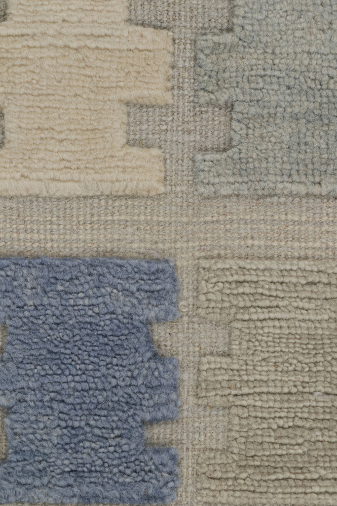 Scandinavian geometric rug