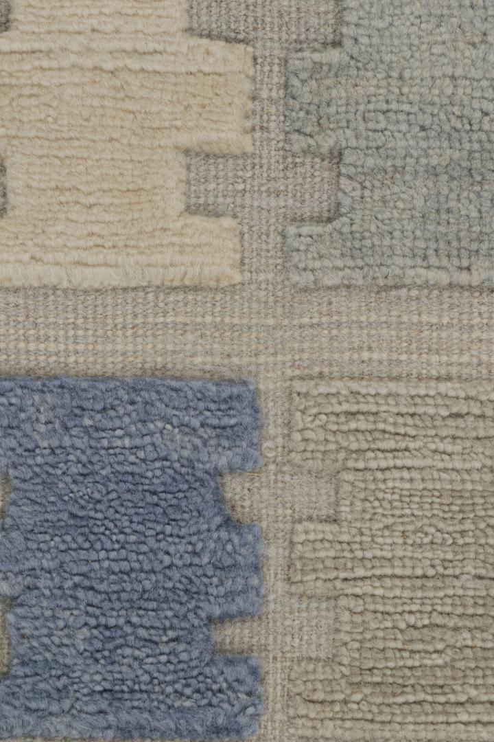 Scandinavian geometric rug