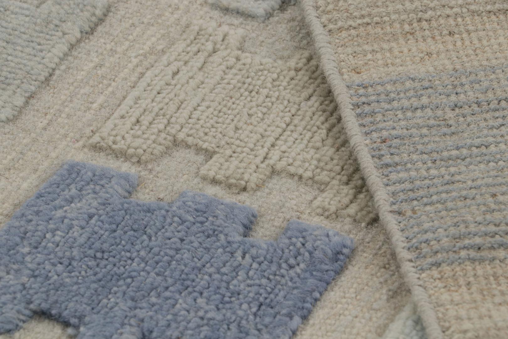 Scandinavian geometric rug
