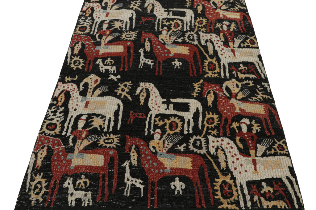 Modern Pictorial Caucasian Rug