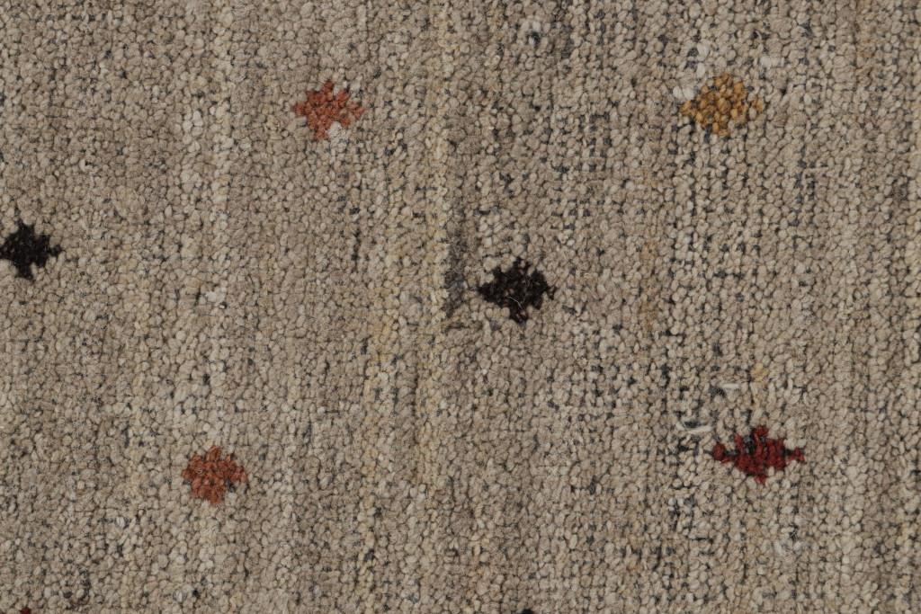 Rug & Kilim’s Mihrab Style Rug in Beige with Geometric Patterns