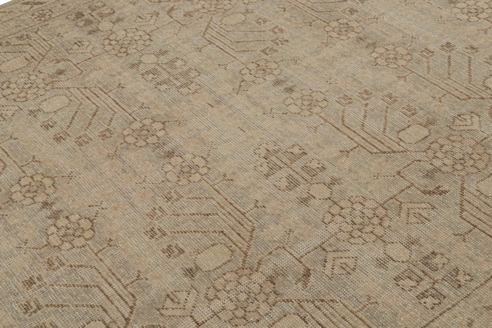 Khotan Samarkand Style Rug with Floral Motifs