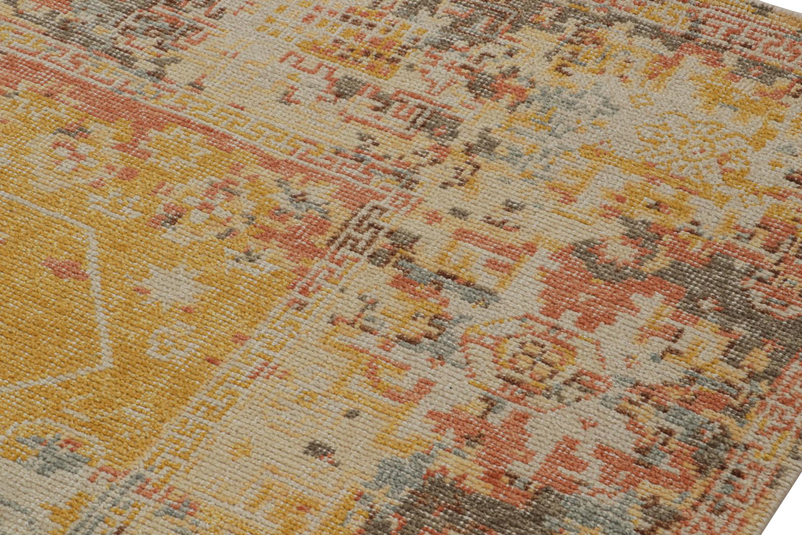 Contemporary Abstract Rug with Painterly Patterns