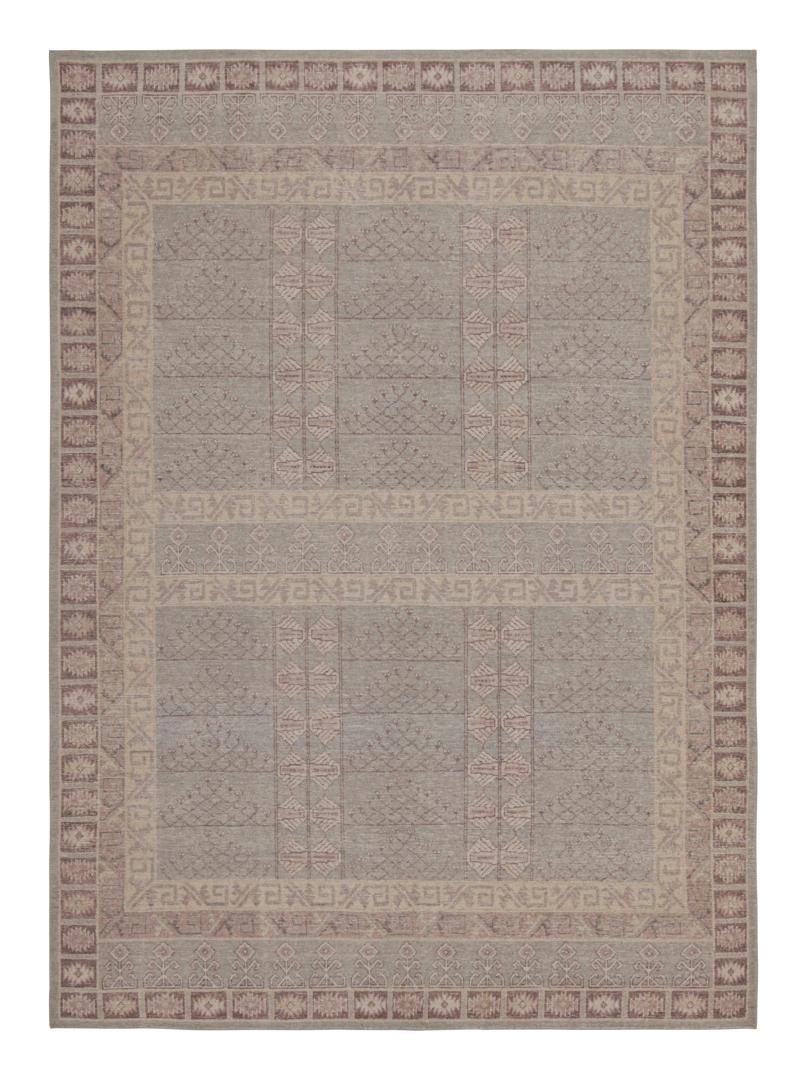 Tribal geometric rug
