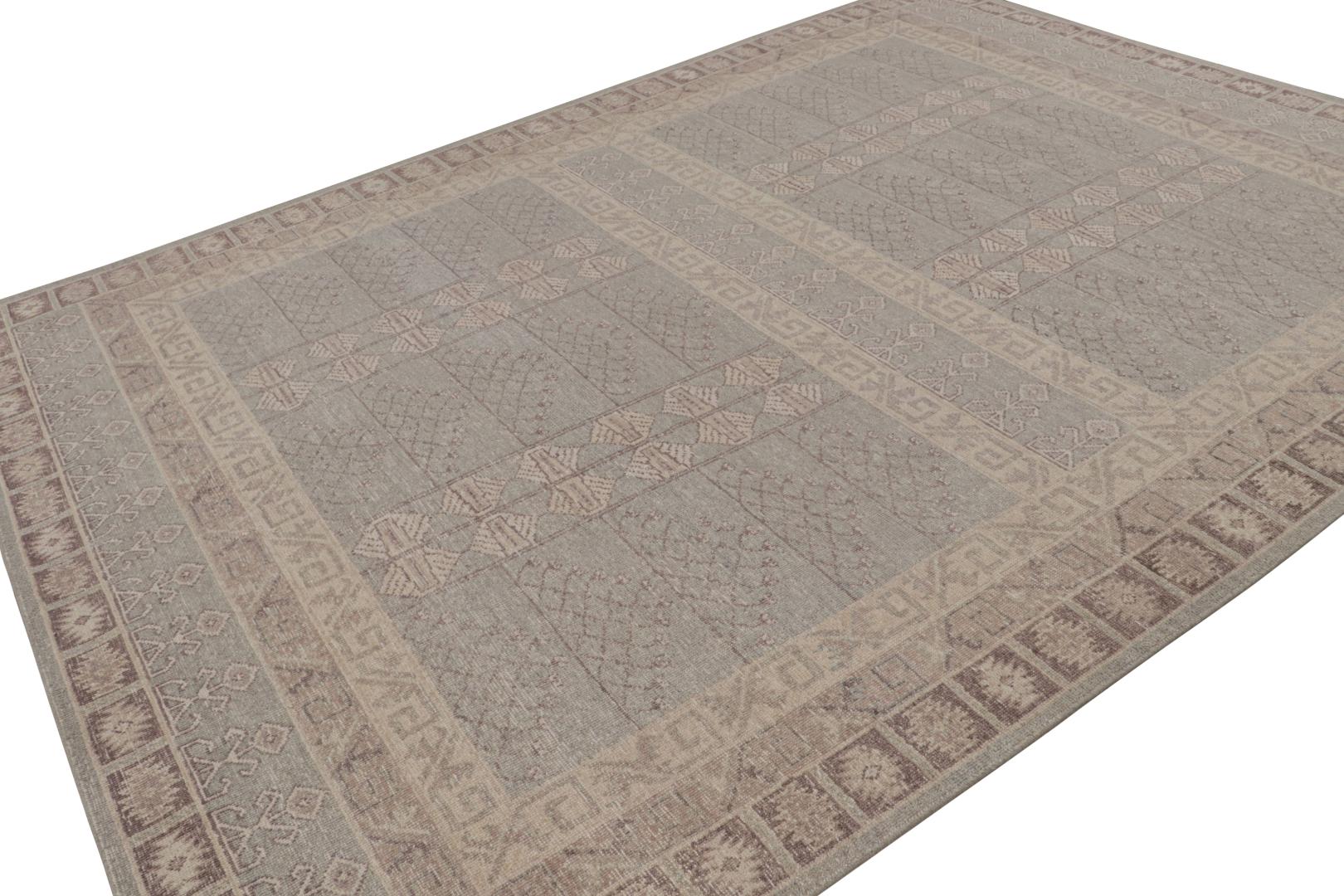 Tribal geometric rug