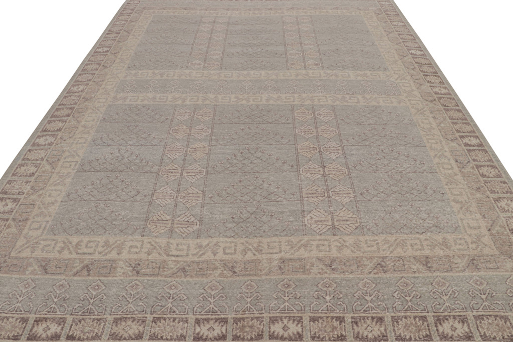 Tribal geometric rug