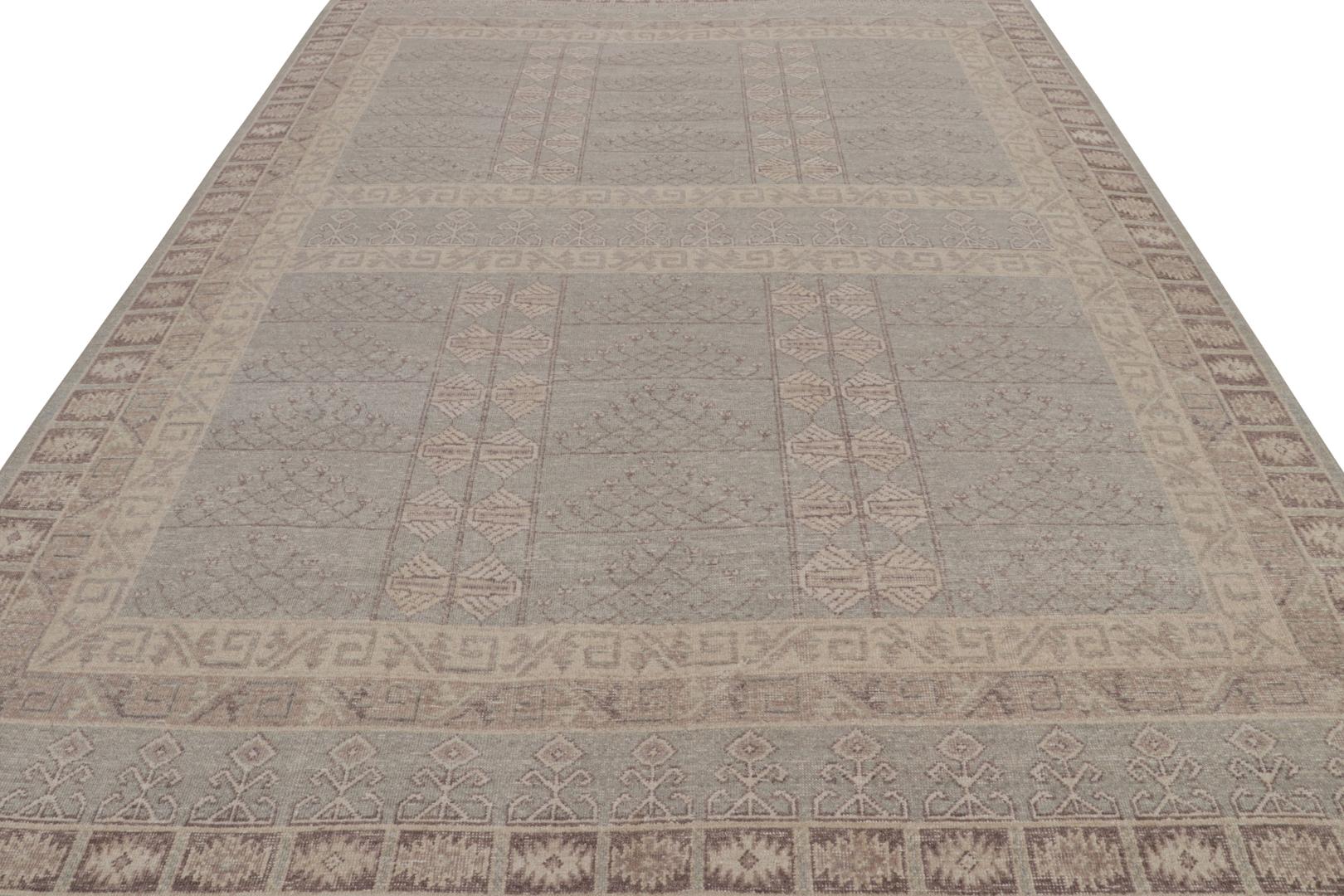 Tribal geometric rug