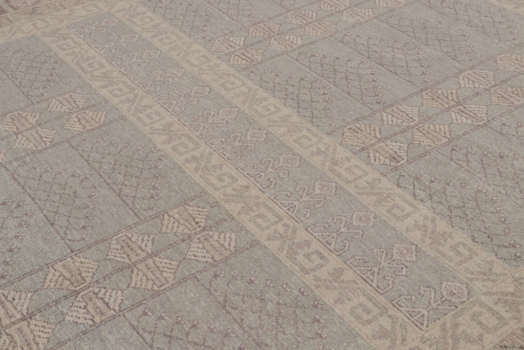 Tribal geometric rug