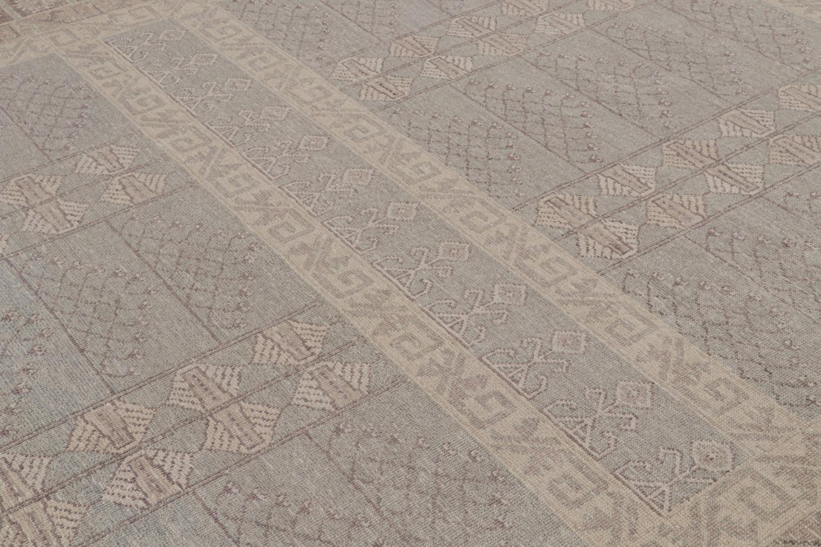 Tribal geometric rug