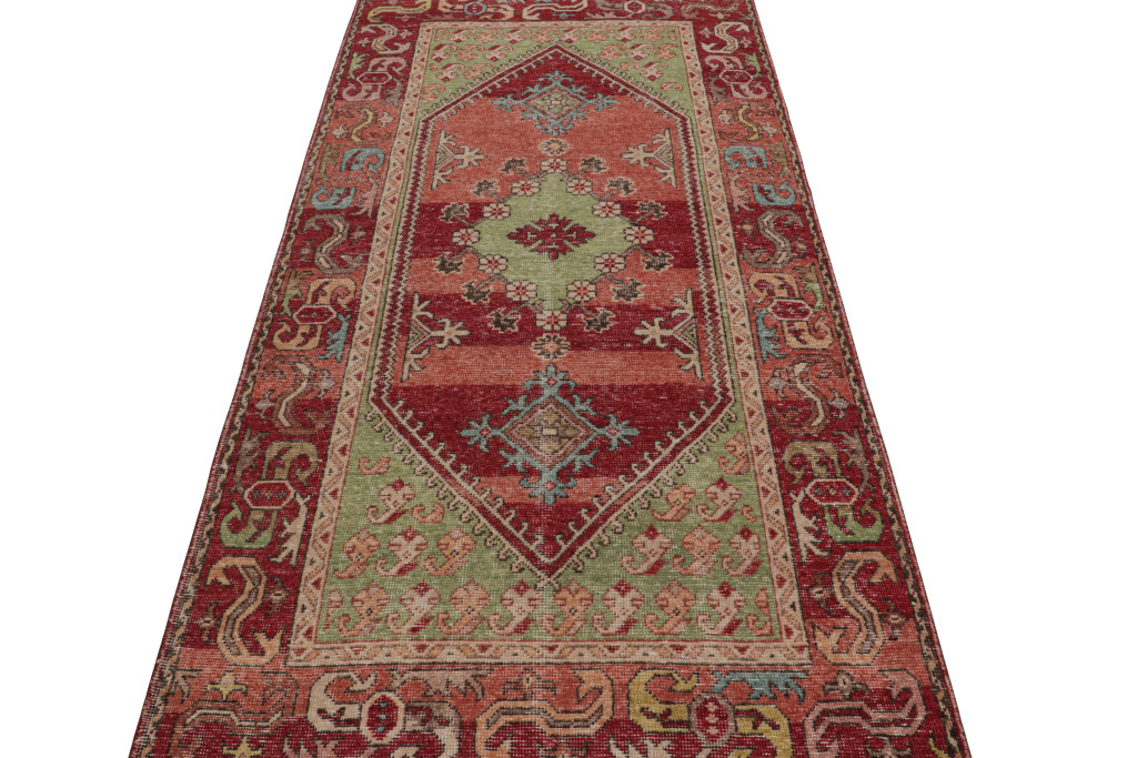Contemporary Rug with Medallion and Geometric Patterns