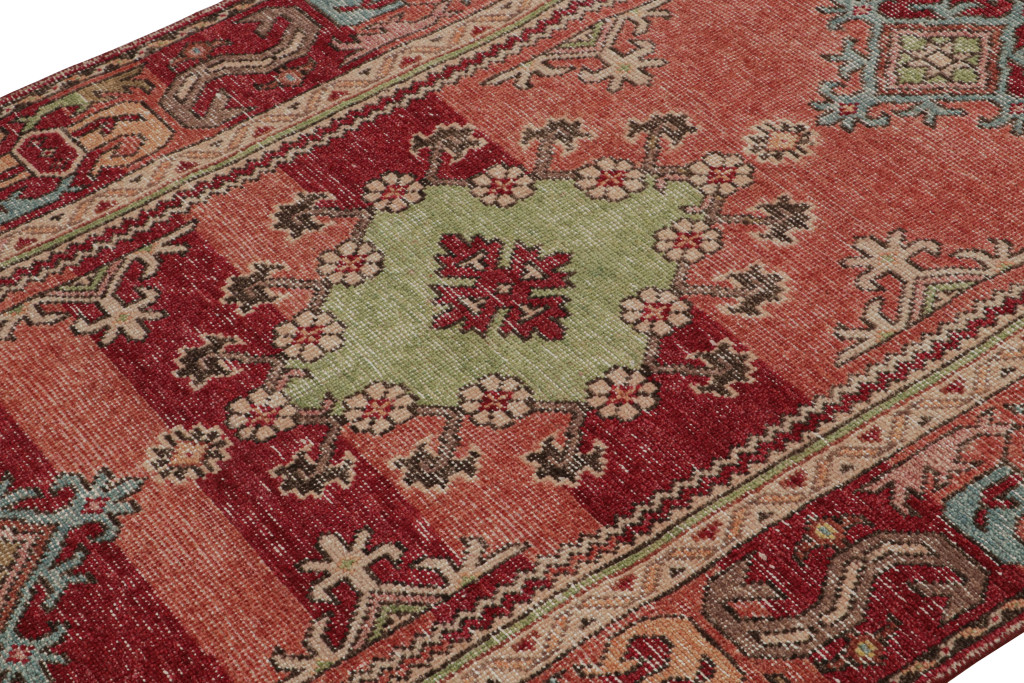 Contemporary Rug with Medallion and Geometric Patterns