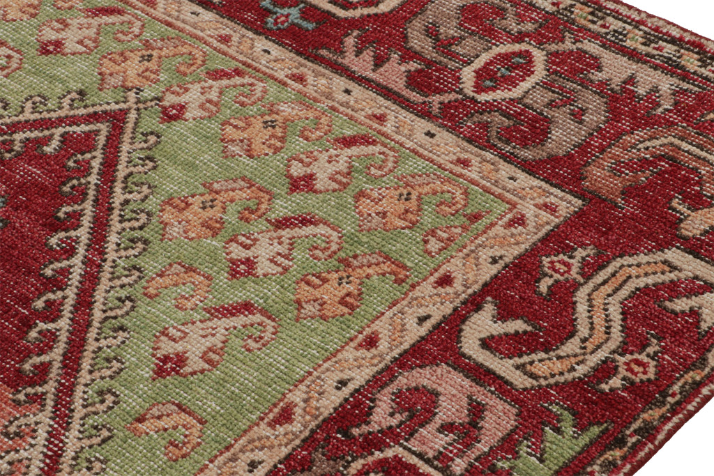 Contemporary Rug with Medallion and Geometric Patterns
