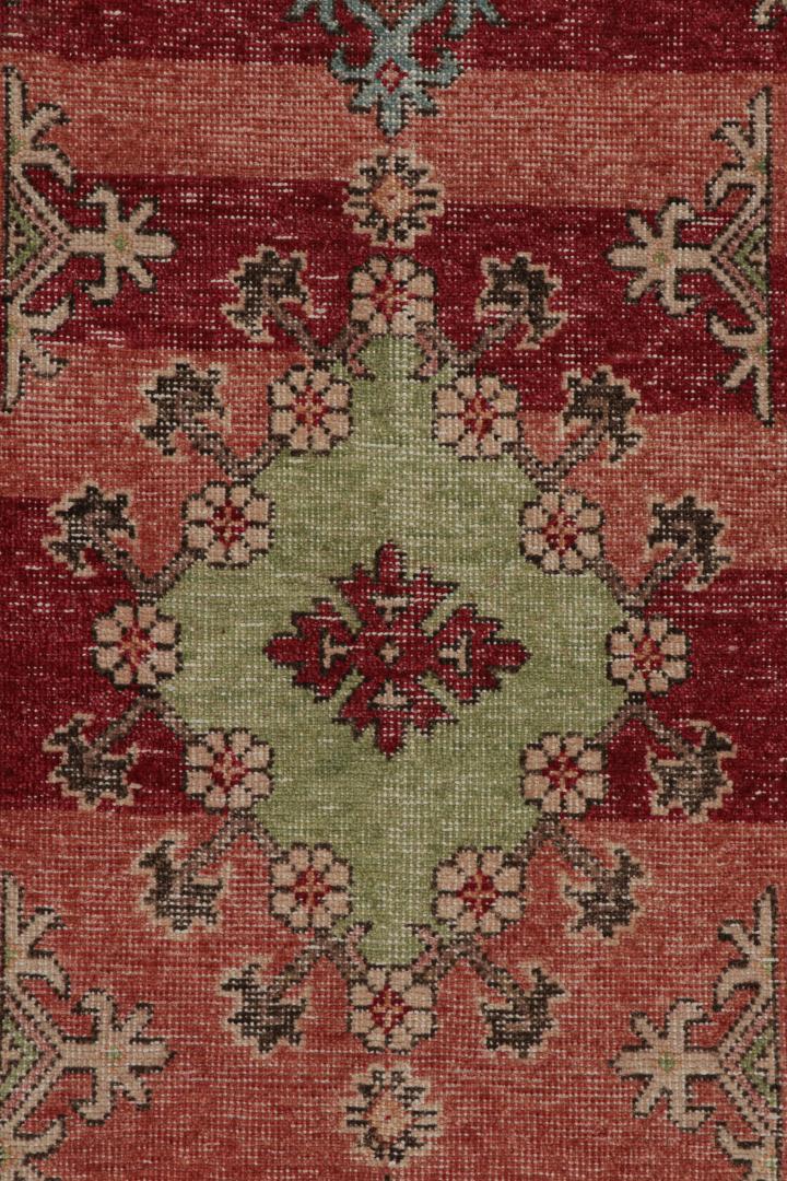 Contemporary Rug with Medallion and Geometric Patterns