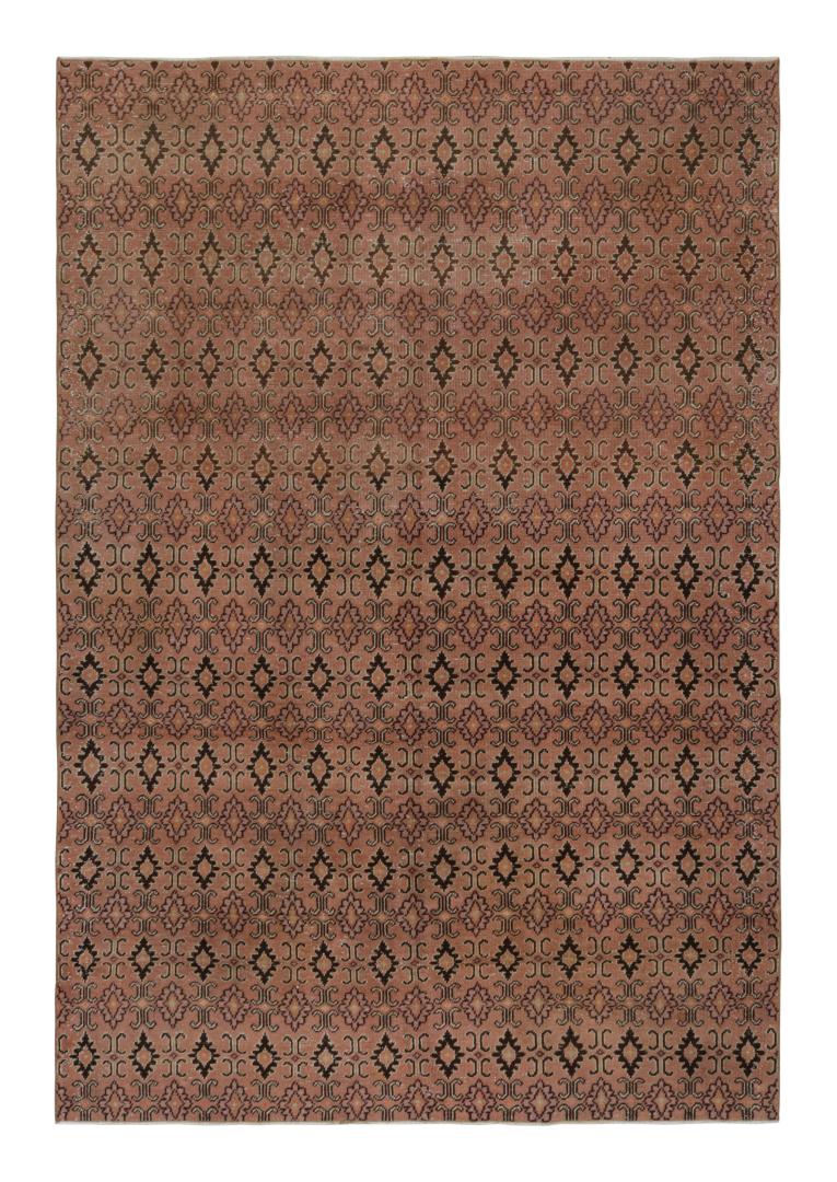 Vintage Turkish Geometric Rug