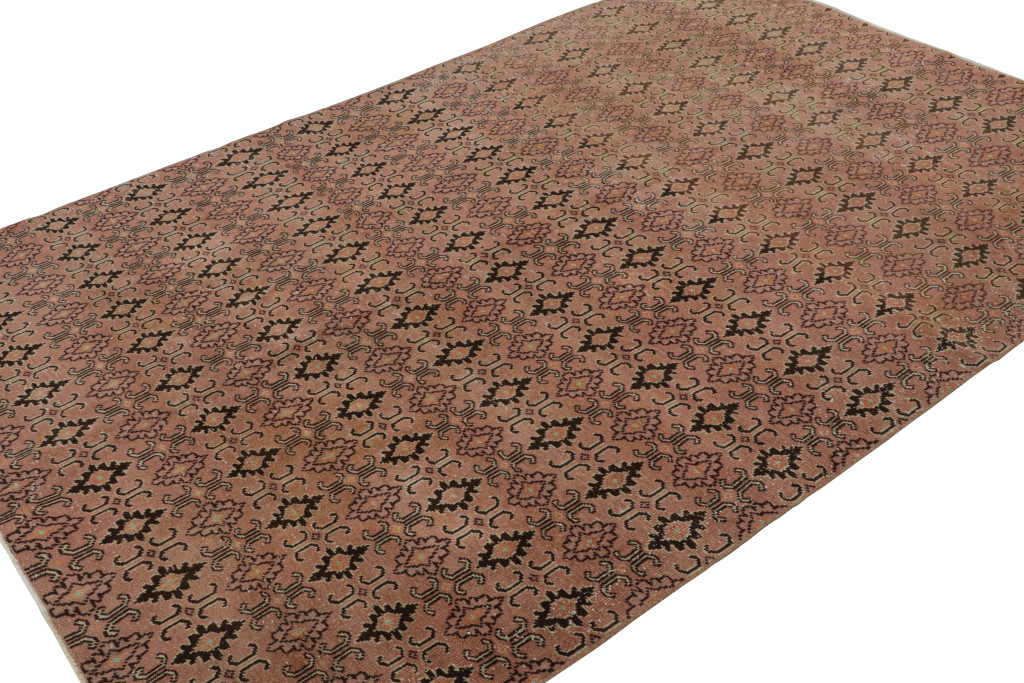 Vintage Turkish Geometric Rug
