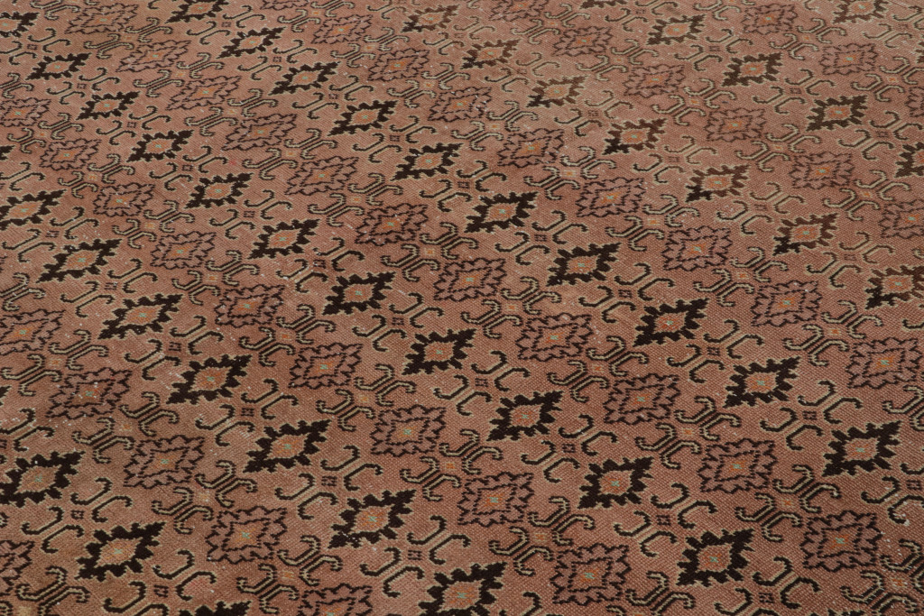 Vintage Turkish Geometric Rug