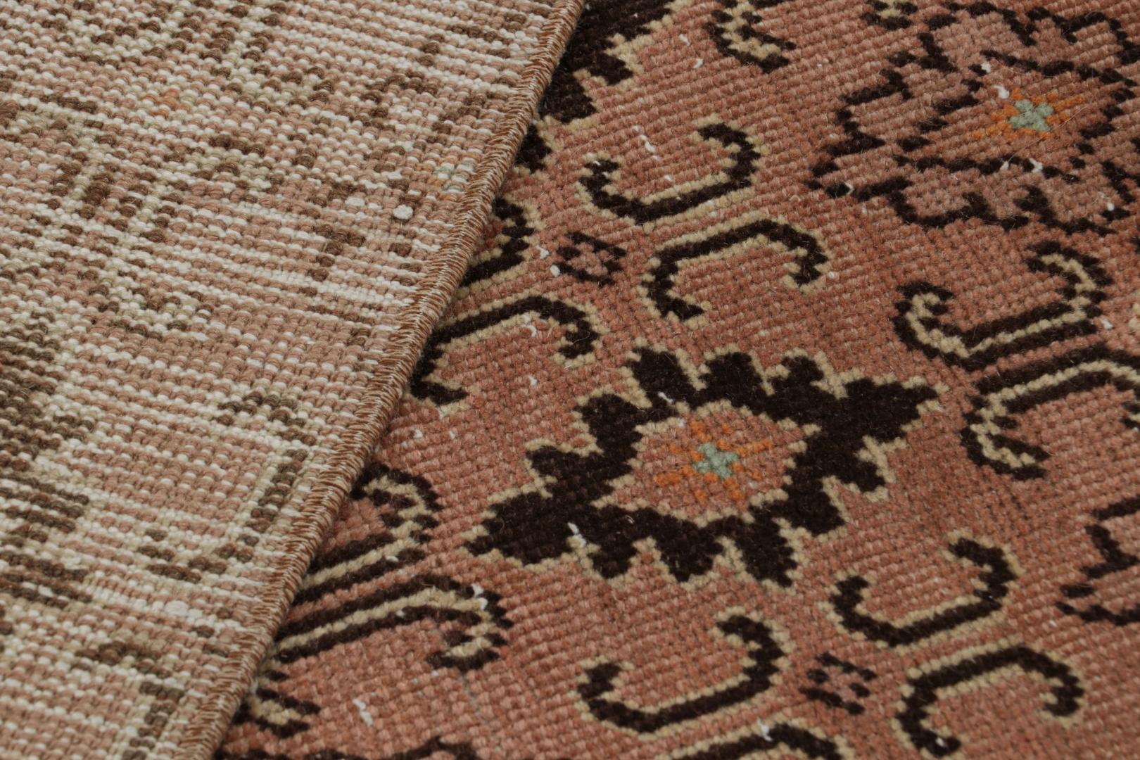 Vintage Turkish Geometric Rug