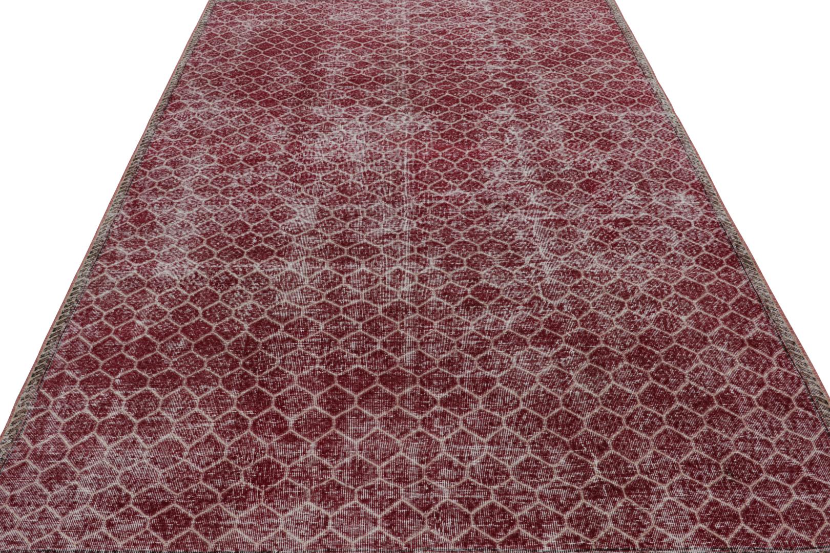 Vintage Zeki Müren Geometric Rug