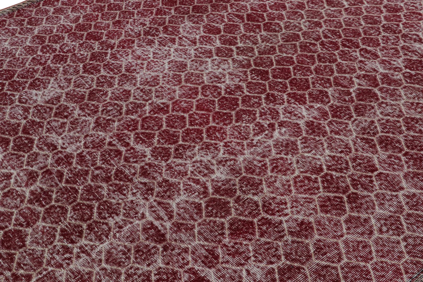 Vintage Zeki Müren Geometric Rug