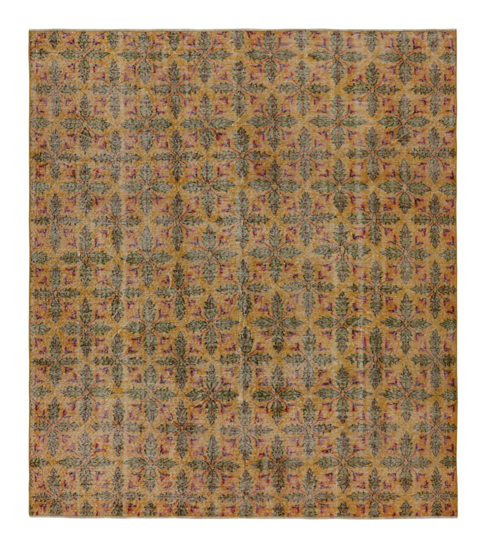 Vintage Zeki Müren Geometric Rug