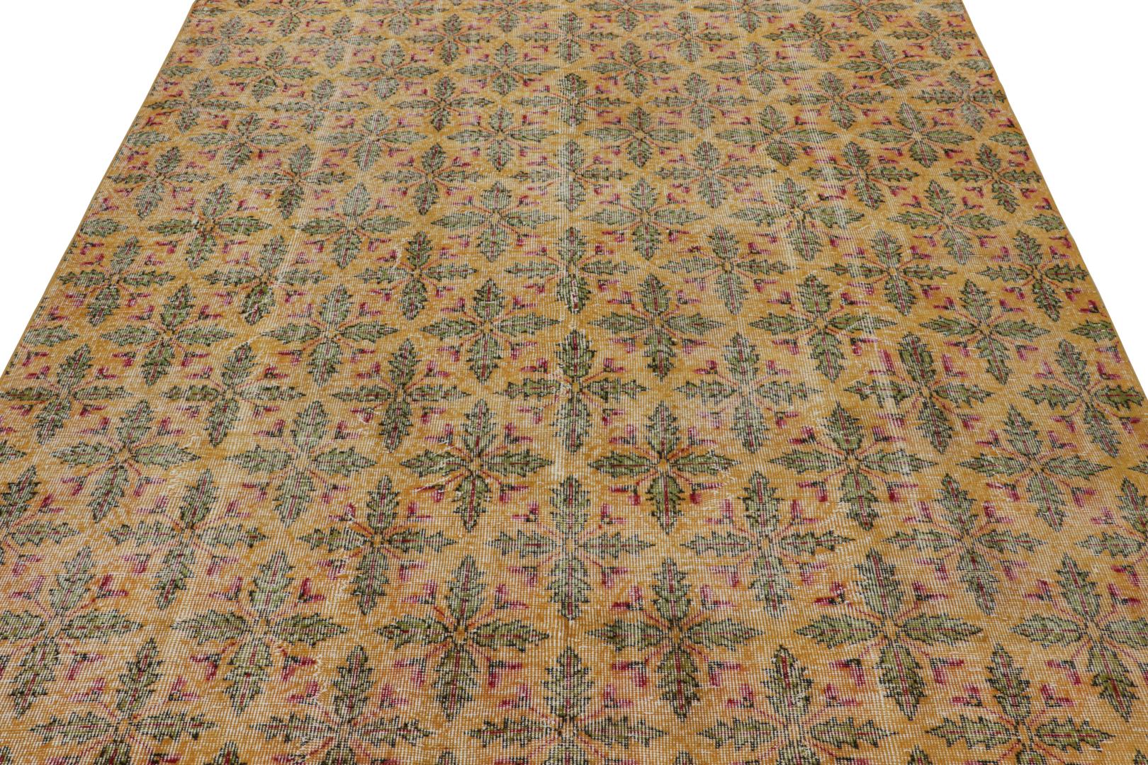 Vintage Zeki Müren Geometric Rug