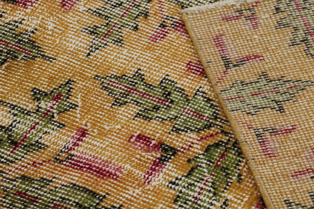 Vintage Zeki Müren Geometric Rug