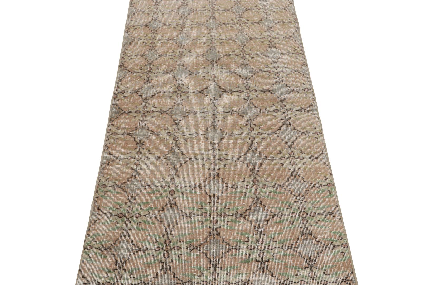 Vintage Zeki Müren Geometric Rug