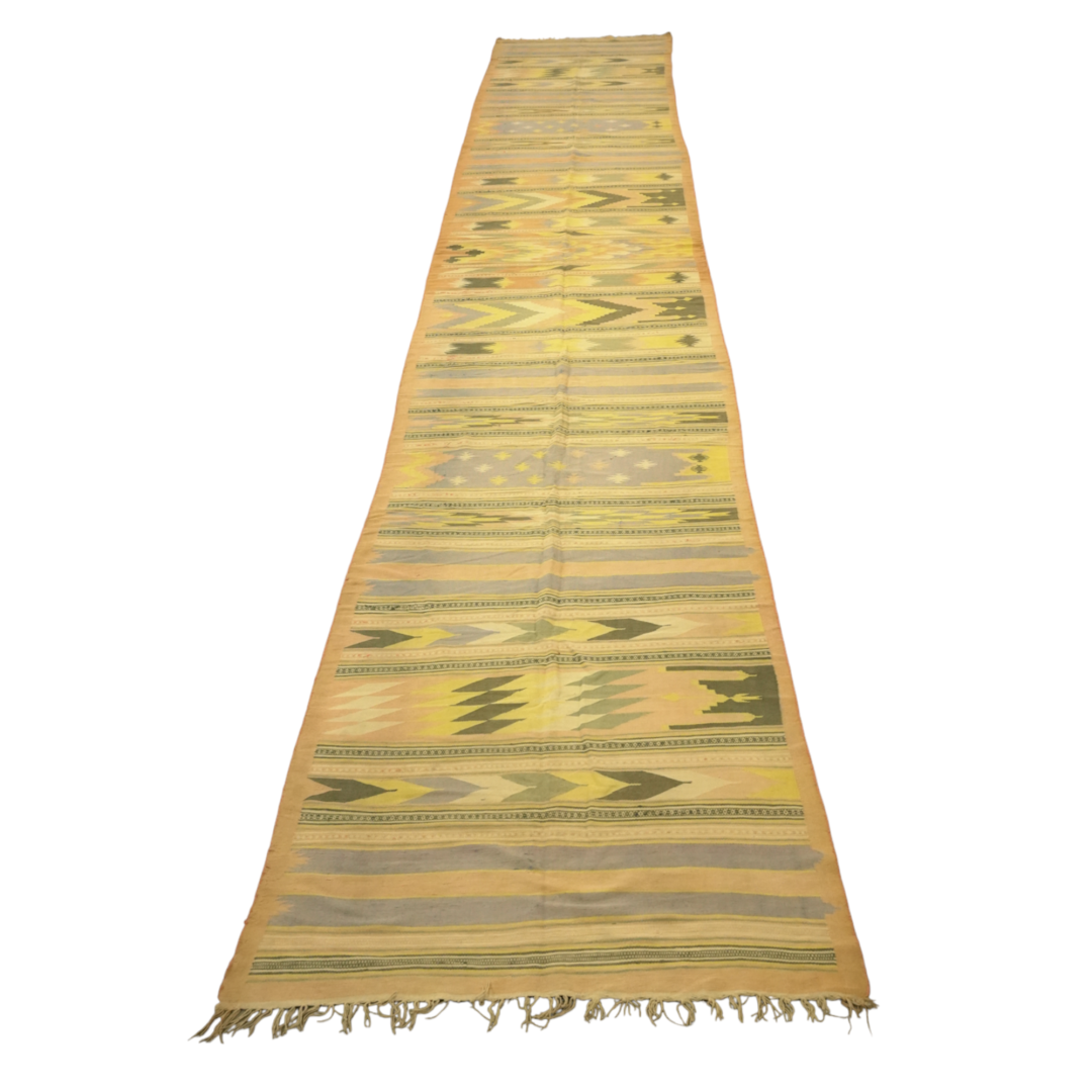 Vintage Dhurrie Runner Rug