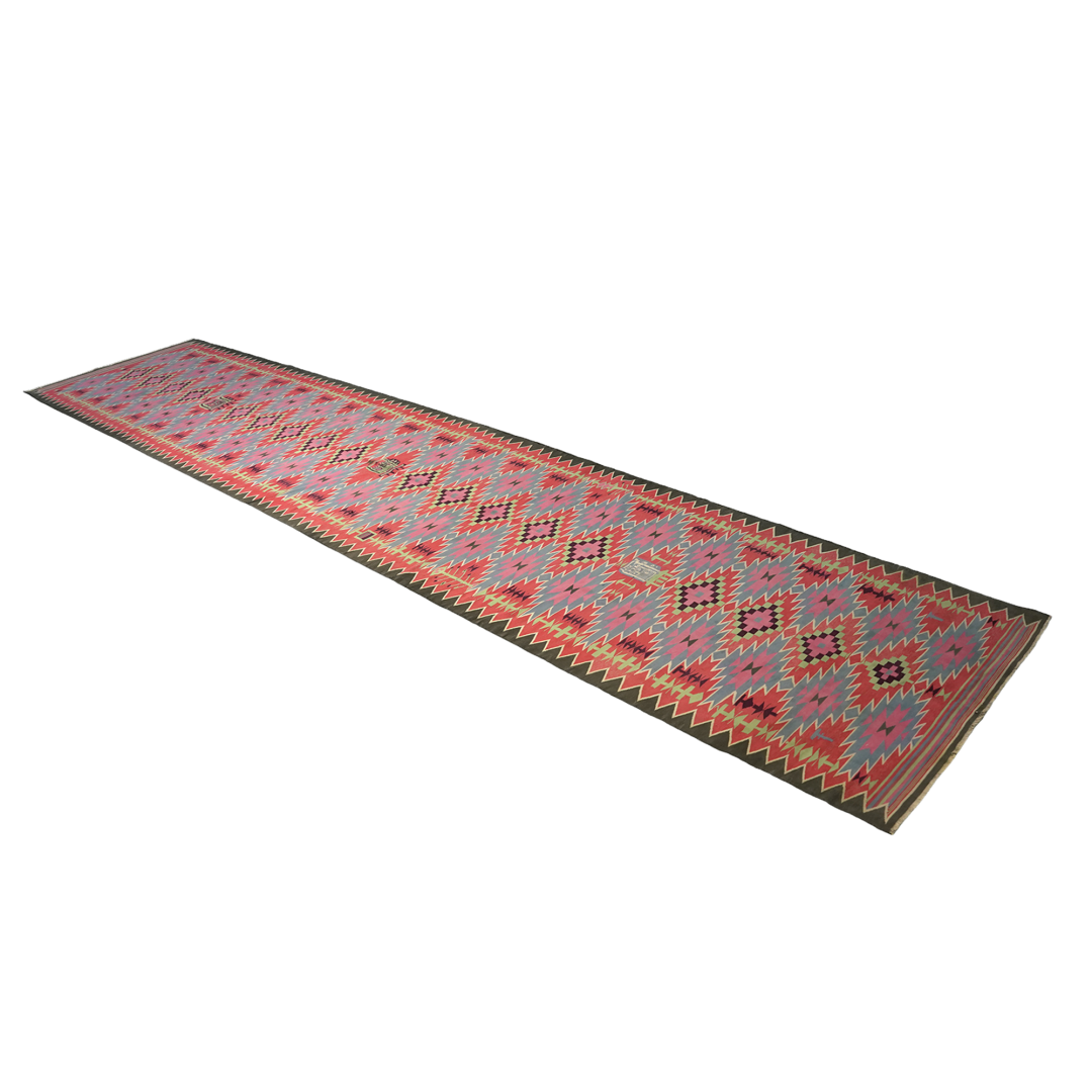 Vintage Dhurrie Runner Rug