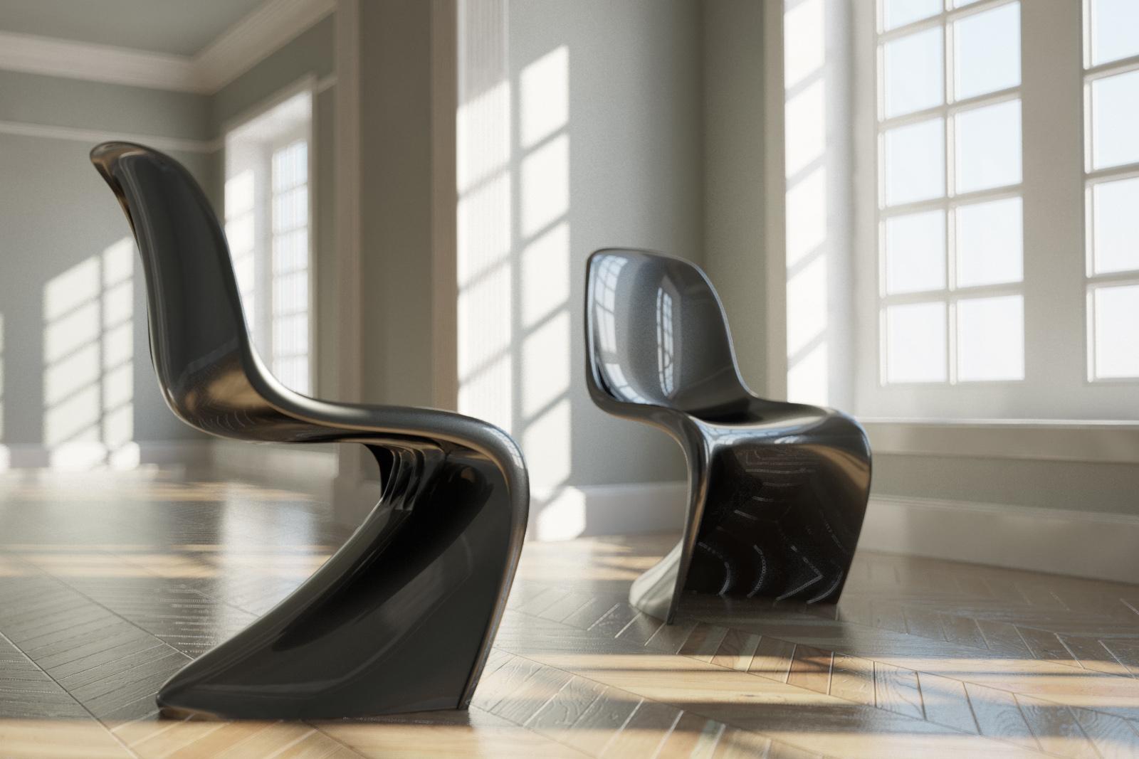 "Panton" chair by Verner Panton (1967).