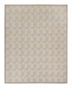 Rug & Kilim’s Scandinavian Style Kilim in gray, Beige, White Patterns