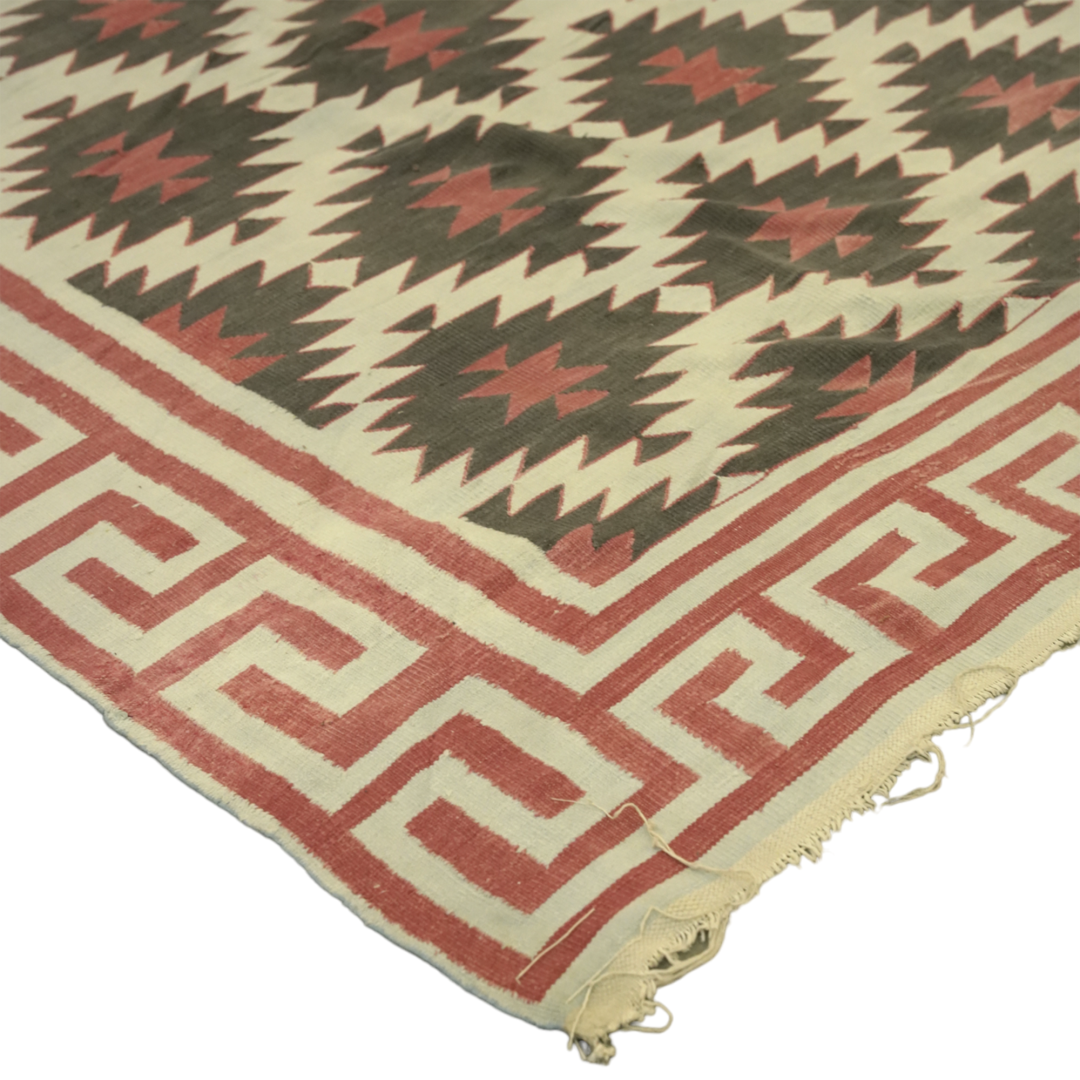 Vintage Dhurrie Square Rug