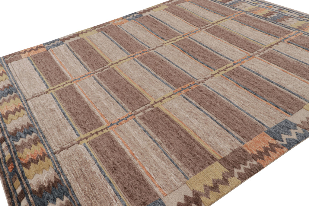 Scandinavian Rug with Geometric Patterns