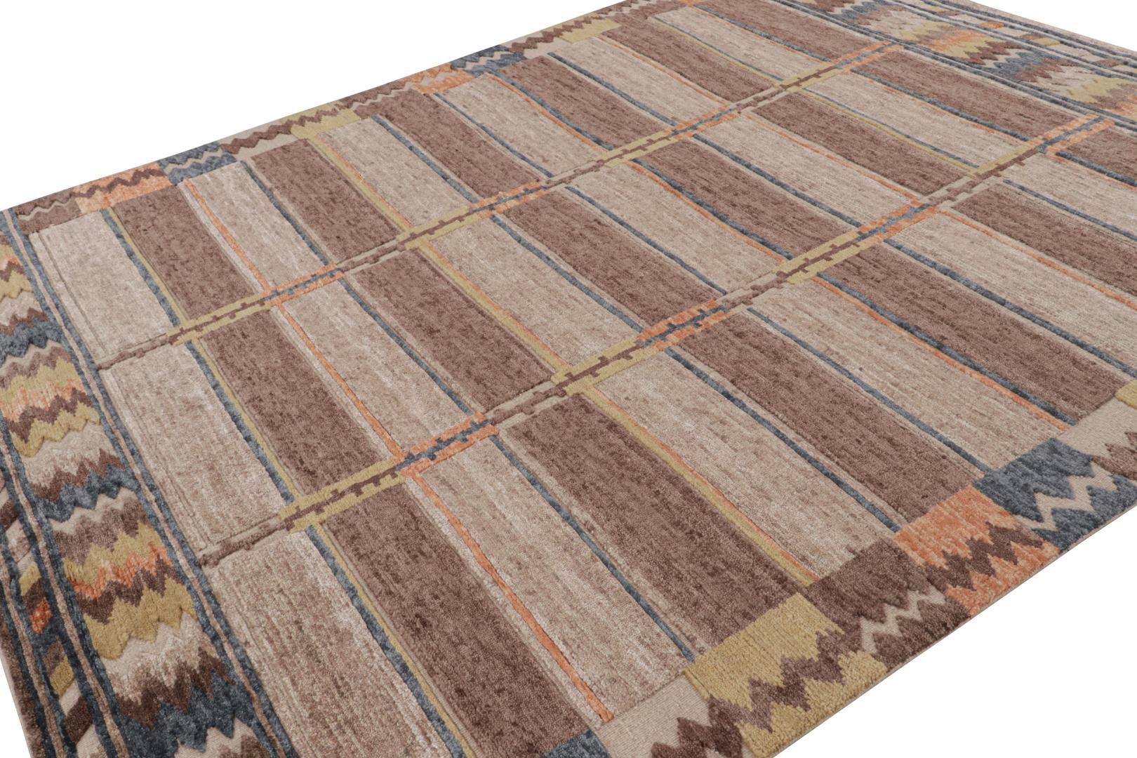 Scandinavian Rug with Geometric Patterns