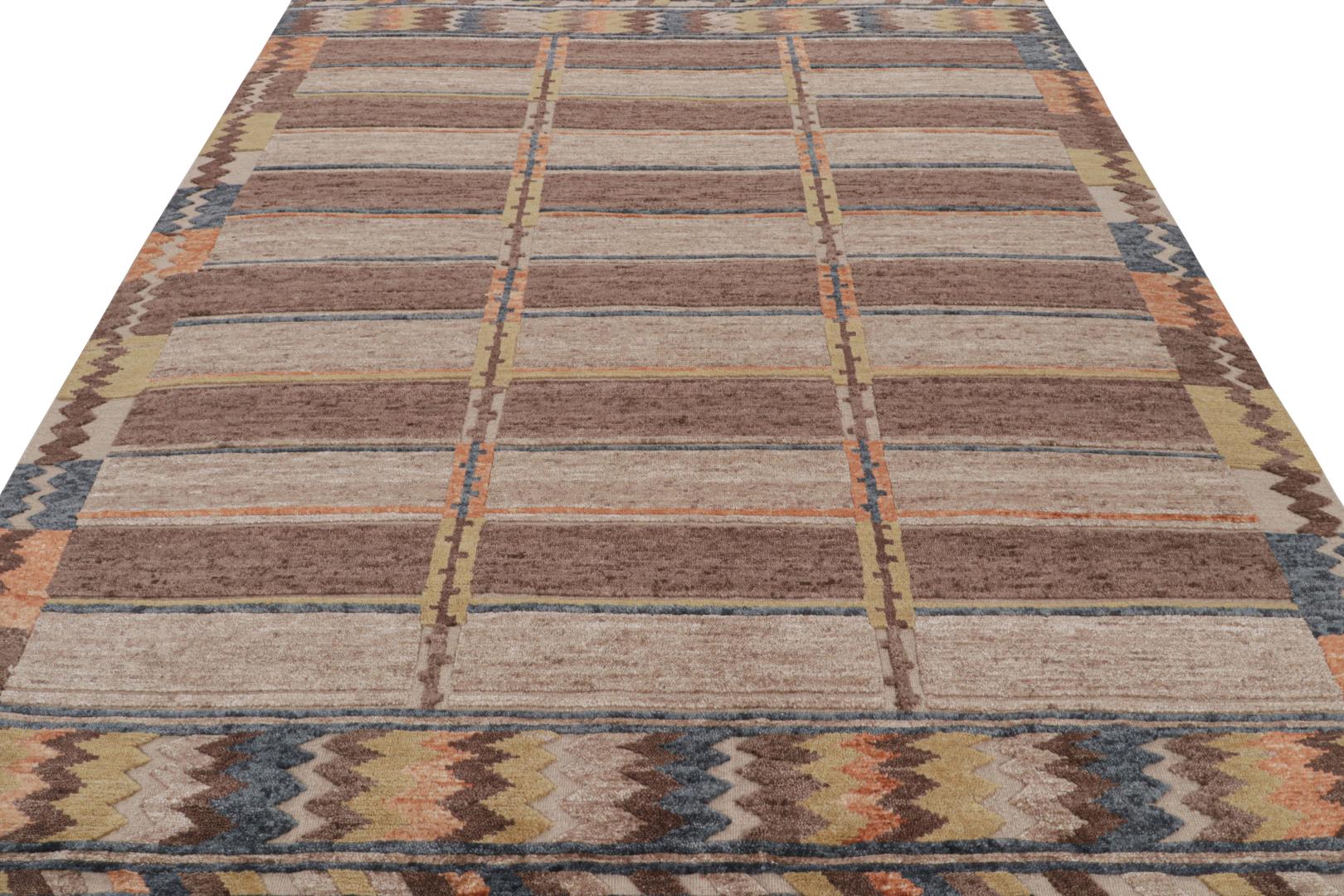 Scandinavian Rug with Geometric Patterns