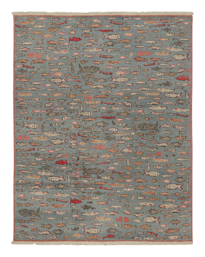 Modern Pictorial Art Rug