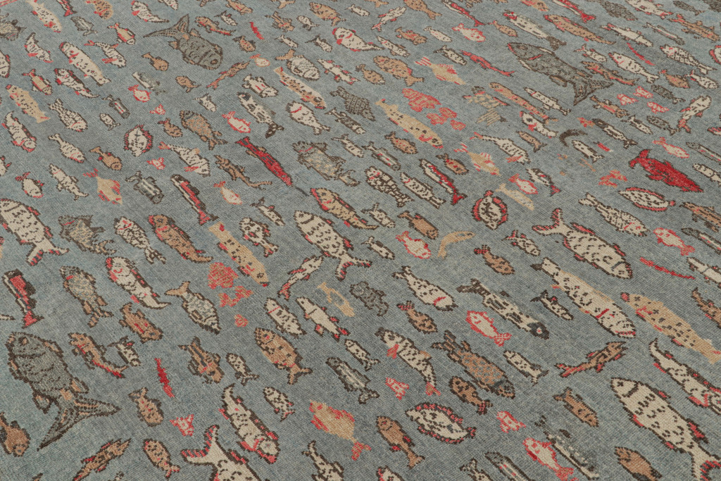 Modern Pictorial Art Rug