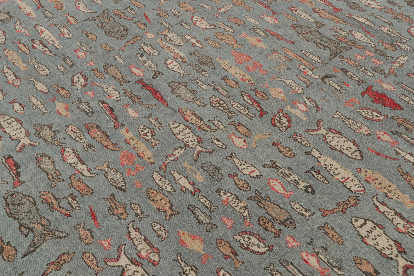 Modern Pictorial Art Rug