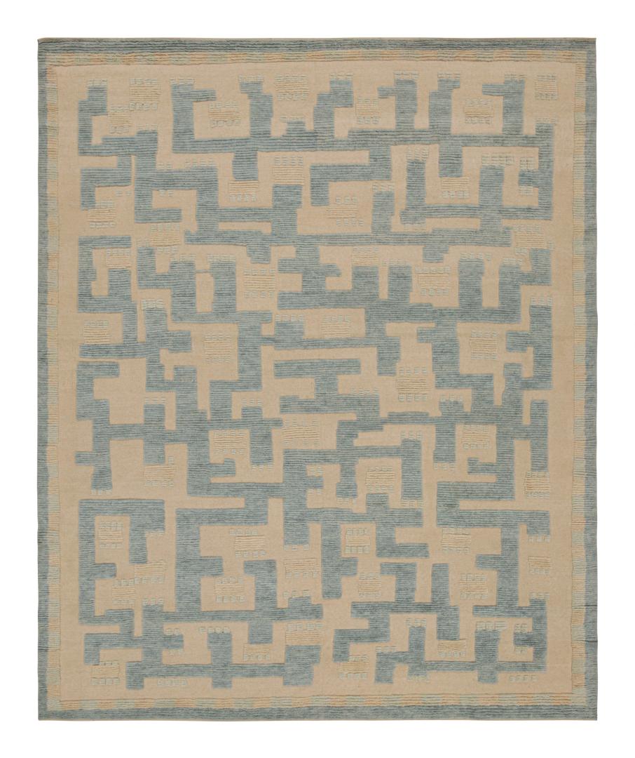 Scandinavian Rug with Geometric Patterns
