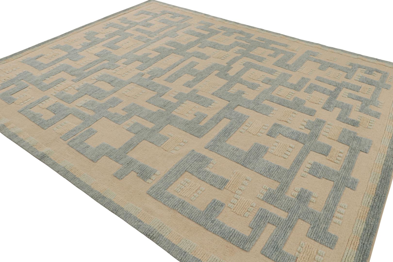 Scandinavian Rug with Geometric Patterns